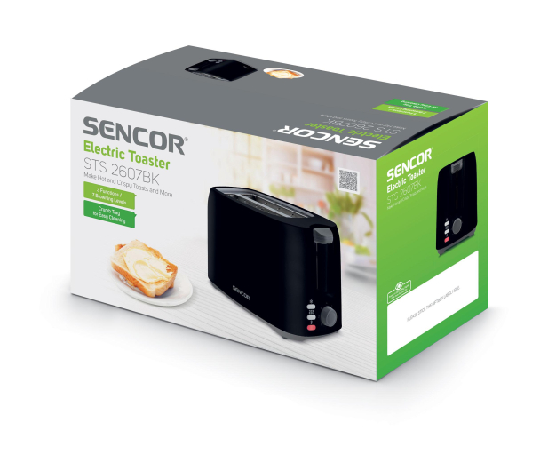Sencor Toster STS 2607BK czarny - 1272415 - zdjęcie 2